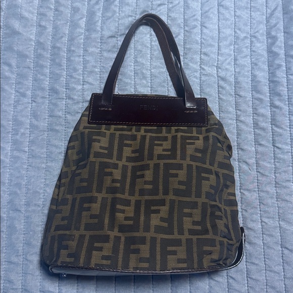 Mini fendi Zucca nylon tote bag - Picture 8 of 13